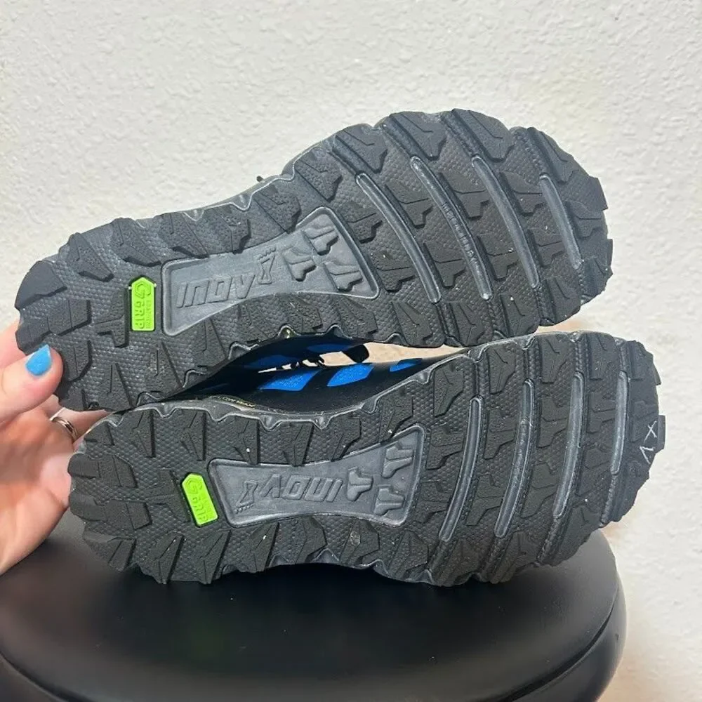 Inov-8 Trailfly G 270 Low Top Trail Running Shoes Mens 7 Womens 8.5 Blue Black